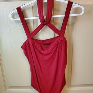 Criss cross bodysuit